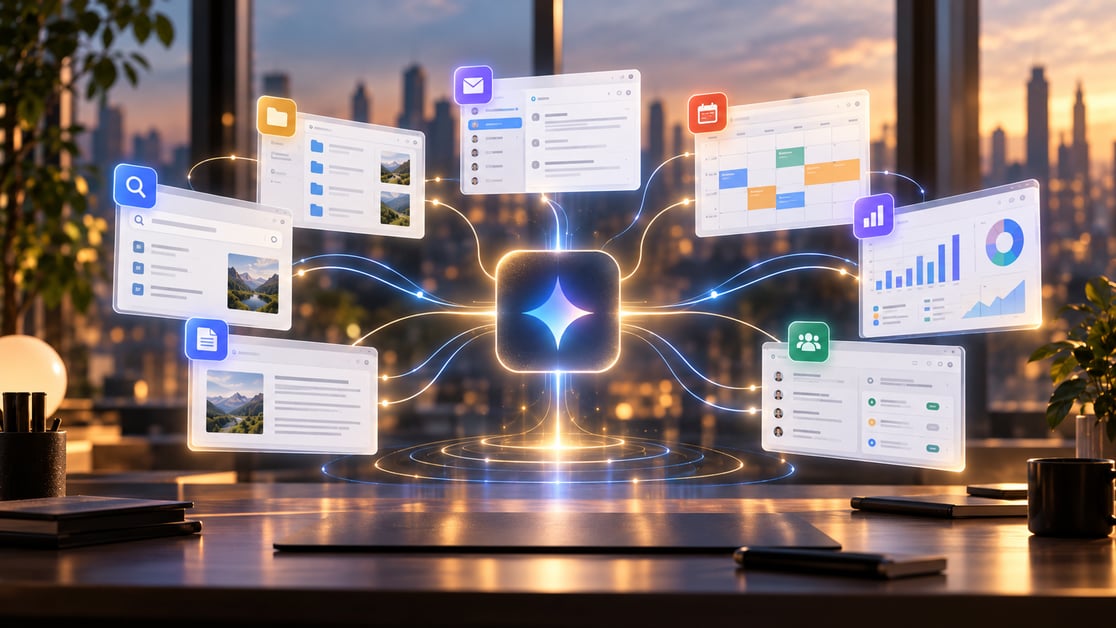 AI Productivity Hub at Sunset